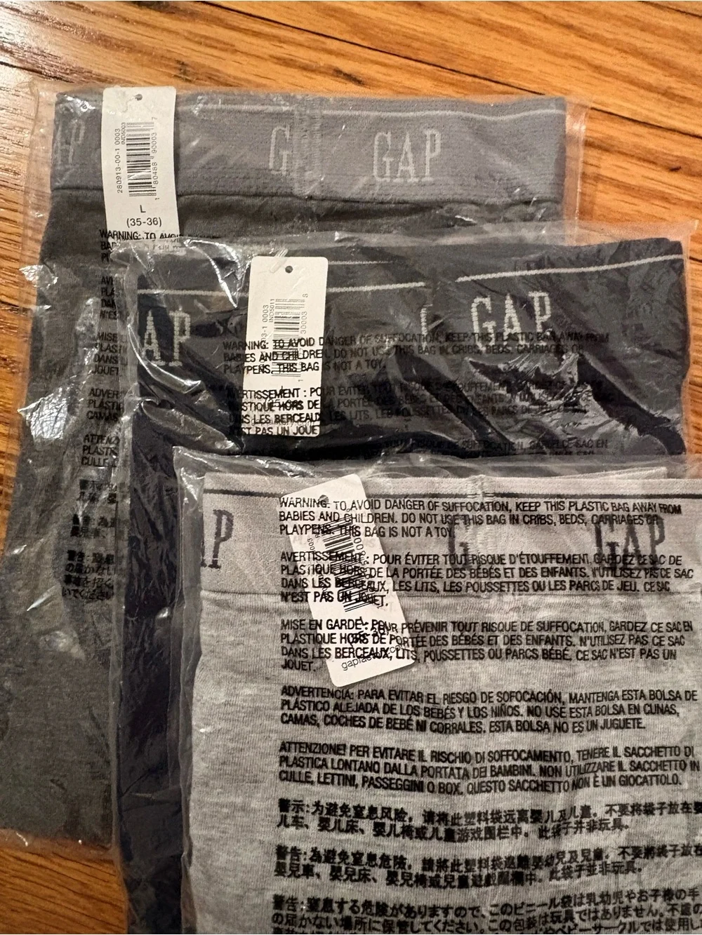 LOT of 8 NWT Gap Boxer Briefs and Gap Factory Trunks- LARGE